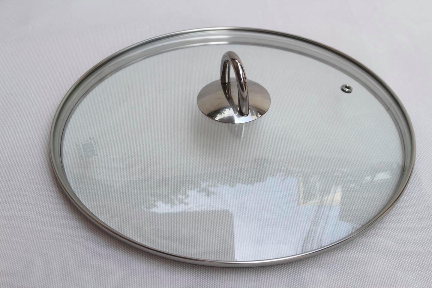 Nồi luộc gà elo rubin 28cm 11 lít của đức 9 Nồi inox elo Rubin 28cm Nắp kính trong suốt không chỉ chịu lực, chịu nhiệt tốt