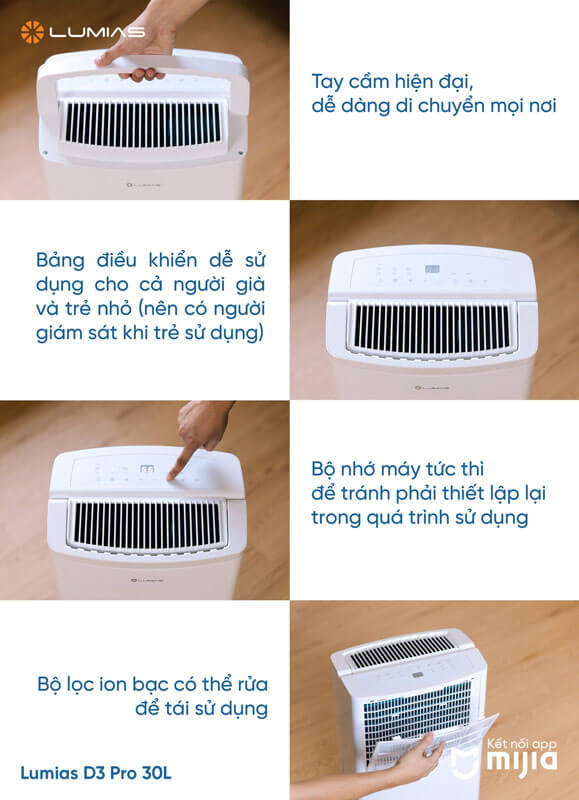 Có thiết kế quay xách tiện nghi 