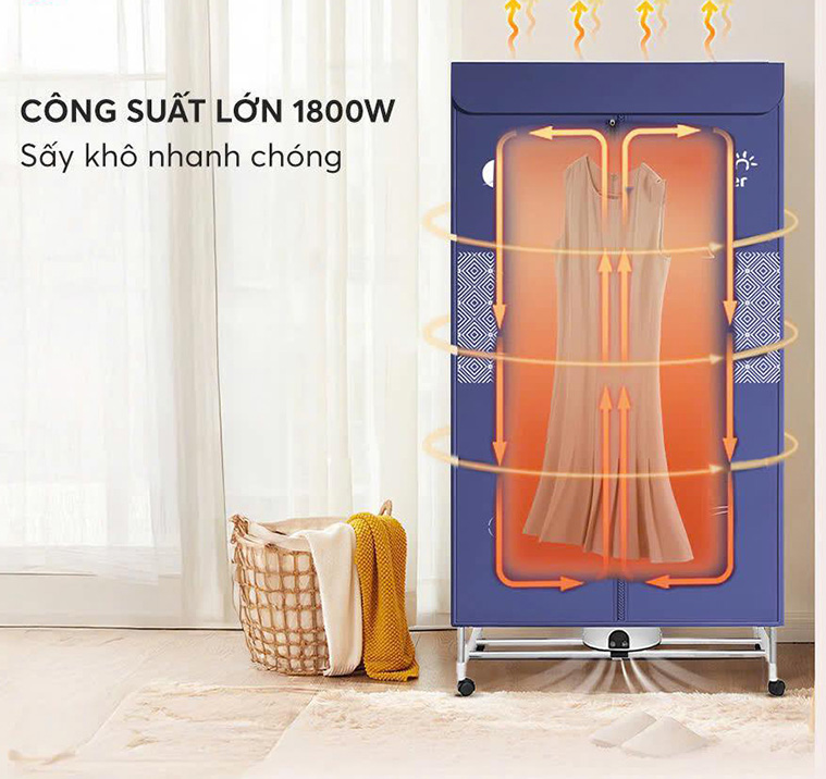 Đánh giá toàn diện hiệu quả làm việc của tủ sấy quần áo