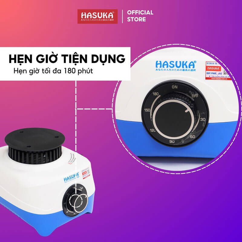 Có chế độ hẹn giờ 
