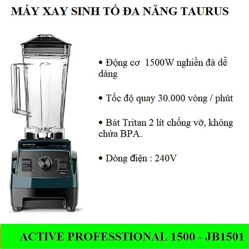 Công suất 1500W khoẻ khoắn, bền bỉ 