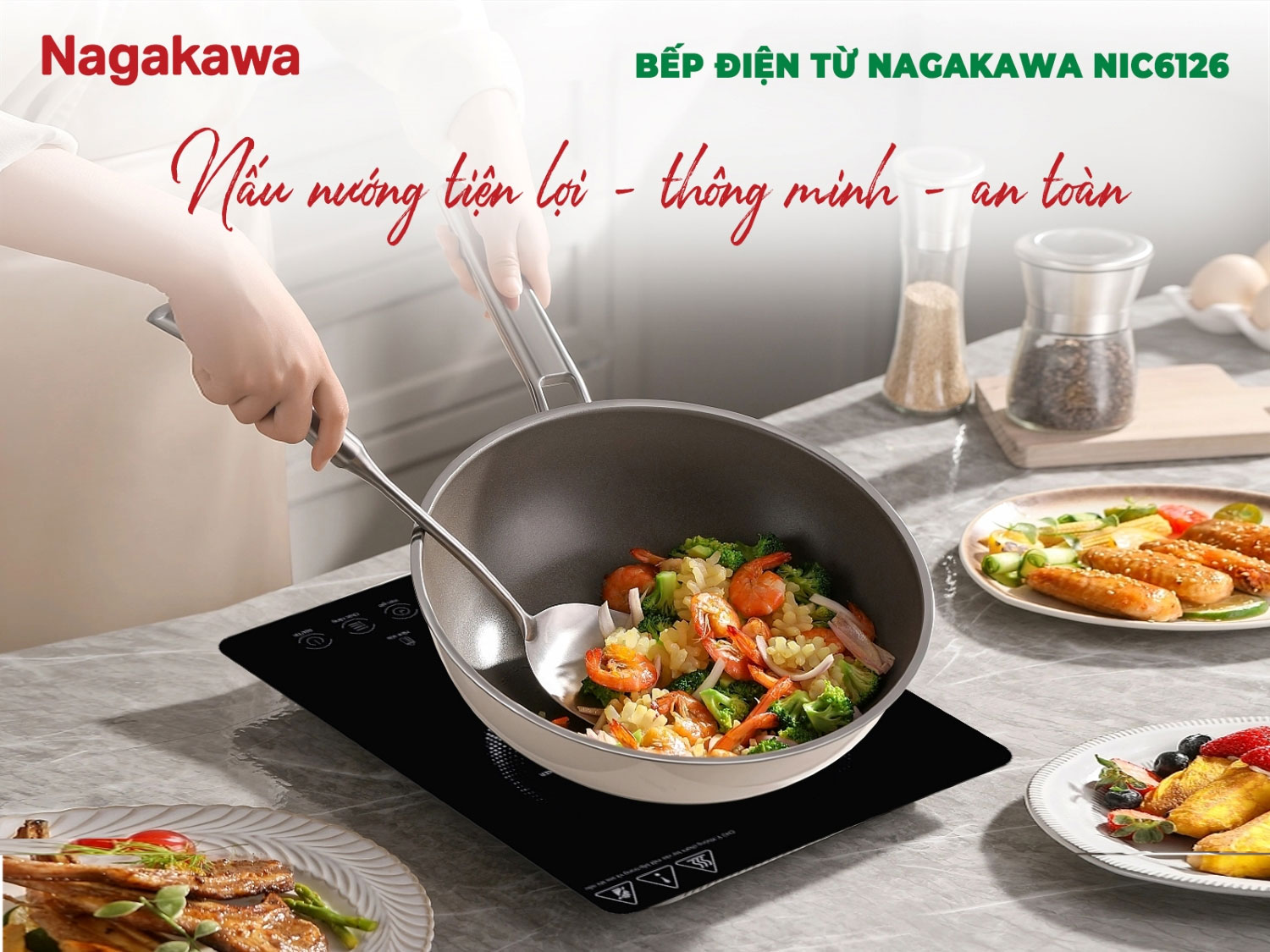 Bếp điện từ đơn nagakawa nic6126 2000w 4 Bếp điện từ đơn Nagakawa NIC6126 2000W