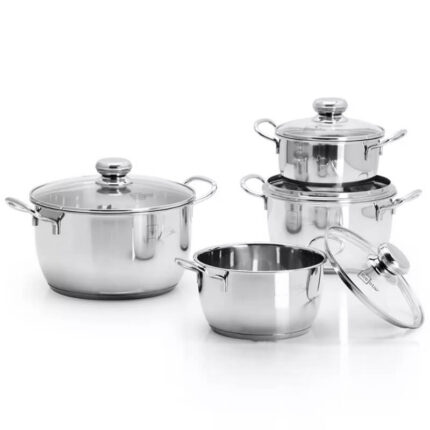 Bộ nồi inox 430 Fivestar FSB4001 4 chiếc vung kính