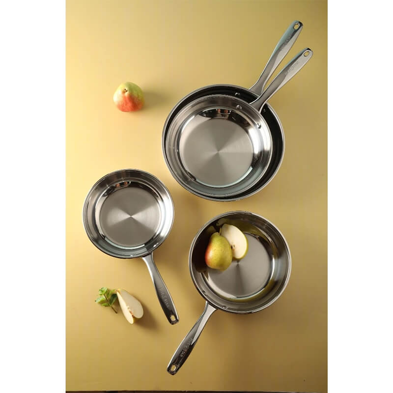 Chảo inox 304 fivestar plus size 22cm 3 lớp liền khối 9 Kích thước 22cm – Linh hoạt cho bữa ăn gia đình
