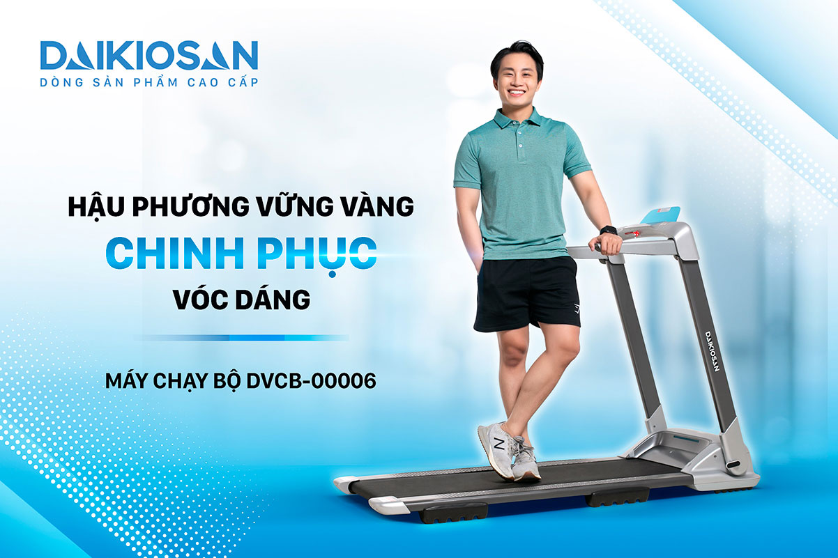 Chinh phục vóc dáng cùng máy chạy bộ Daikiosan DVCB-00006