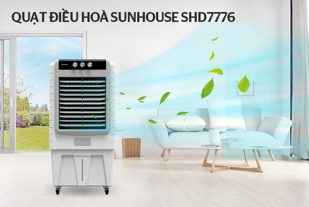 Máy làm mát không khí sunhouse shd7776 200w 6 Máy làm mát không khí Sunhouse SHD7776 200W