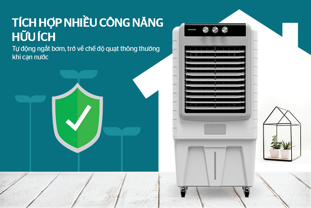 Máy làm mát không khí sunhouse shd7776 200w 10 Tích hợp nhiều công năng