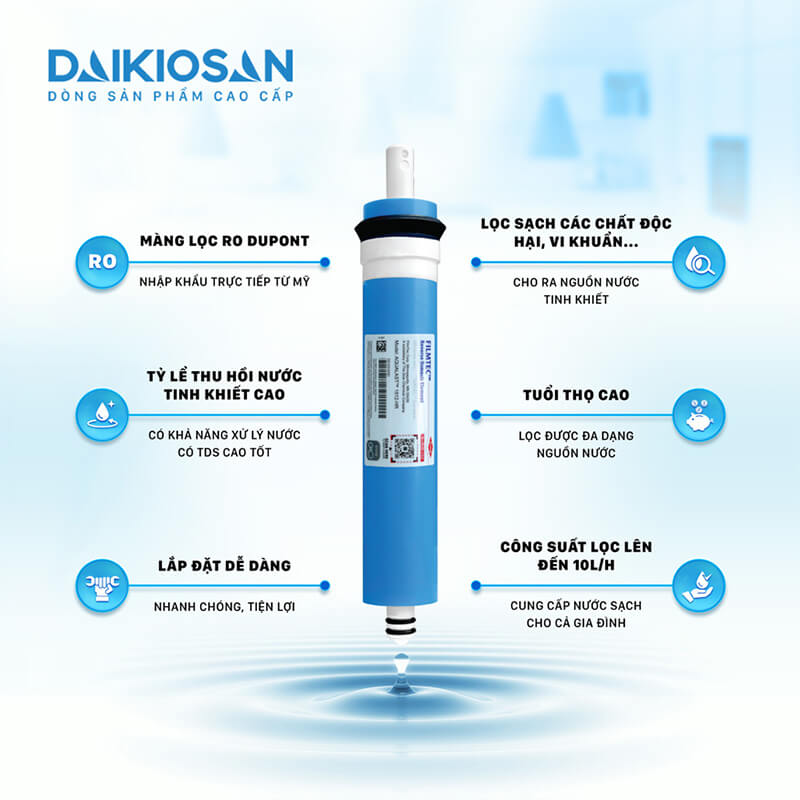 Hệ thống lọc 10 cấp, bảo vệ toàn diện sức khỏe
