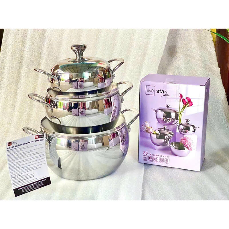 Nồi inox 304 fivestar fpn20011 20cm 3 lớp vung inox 11 Vệ sinh và sử dụng tiện lợi