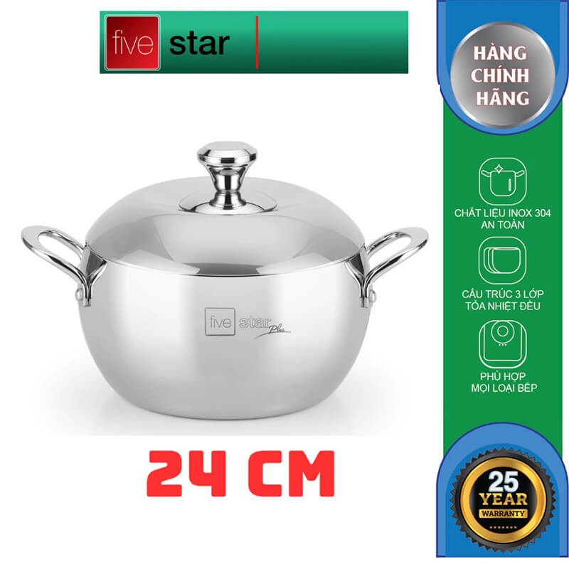 Thiết kế đáy liền khối 3 lớp, truyền nhiệt nhanh và đều