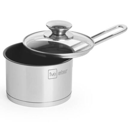 Quánh inox 430 Fivestar FSQ14002 14cm chống dính nắp kính