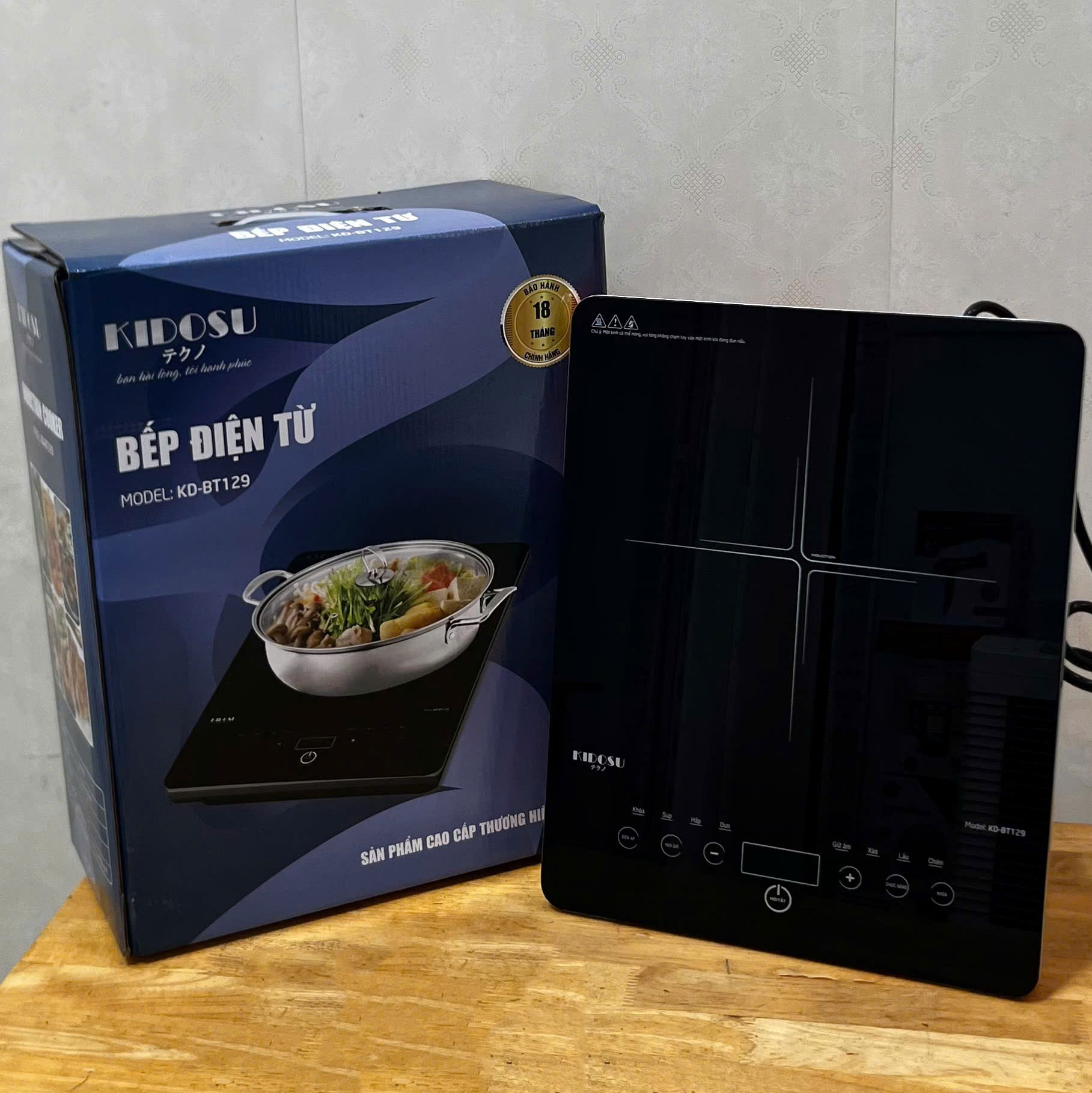 Bếp từ đơn Kidosu KD-BT129 - ảnh thực tế