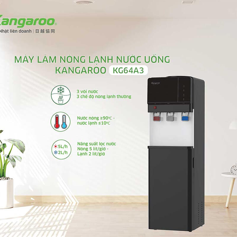Cây nước nóng lạnh Kangaroo KG64A3 585W