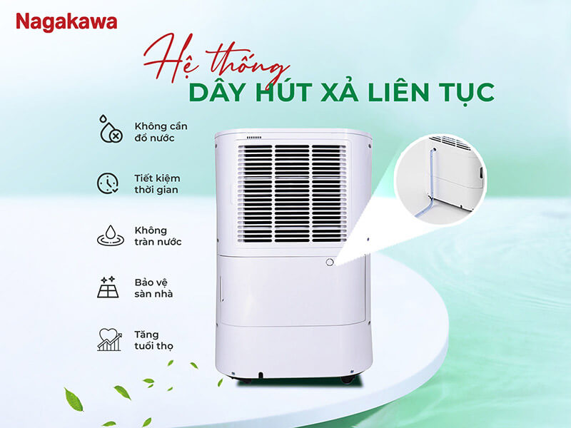 Máy hút ẩm lọc không khí 25l nagakawa nad8569 6 Máy hút ẩm lọc không khí 25L Nagakawa NAD8569