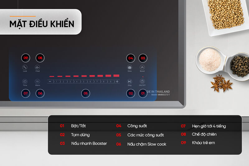 Bảng điều khiển cảm ứng trượt Slide nhanh nhạy