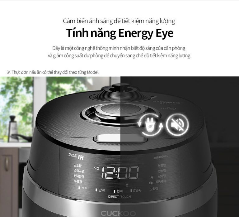Nồi cơm điện cao tần cuckoo crp-jhr0660fd 1. 08l 6 Tiết Kiệm Năng Lượng Thông Minh