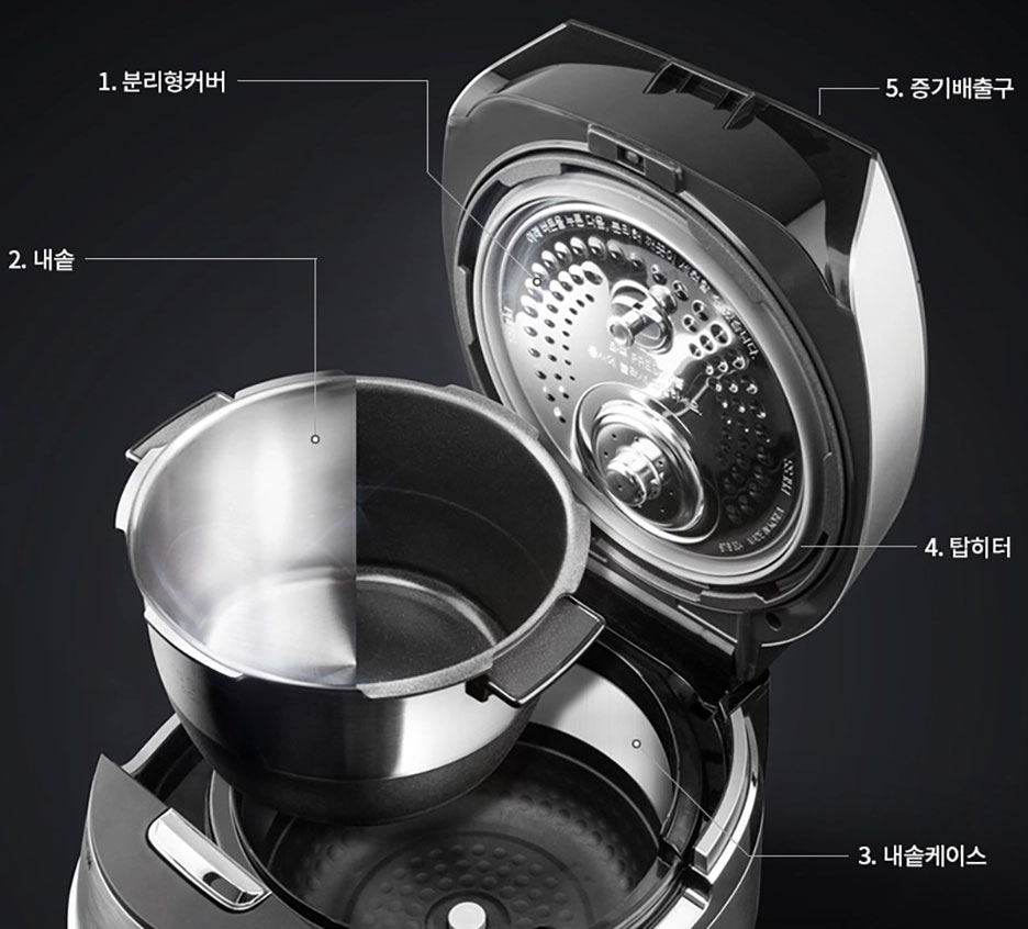 Nồi cơm điện cao tần cuckoo crp-jhr0660fd 1. 08l 5 Thiết Kế Sang Trọng, Tinh Tế