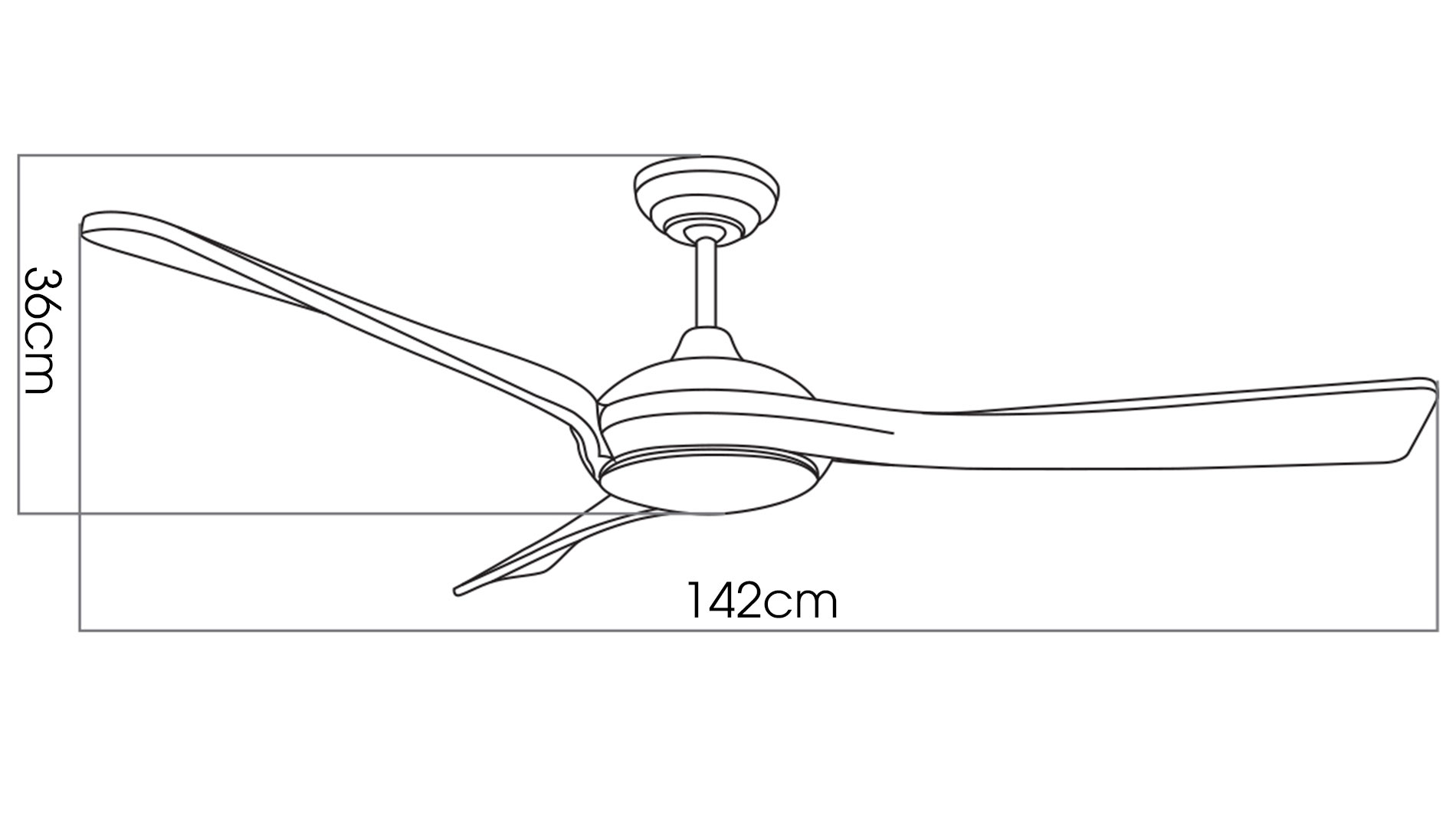 Thông số quạt trần đèn Kaiyokukan Nhật Bản IWA-218 