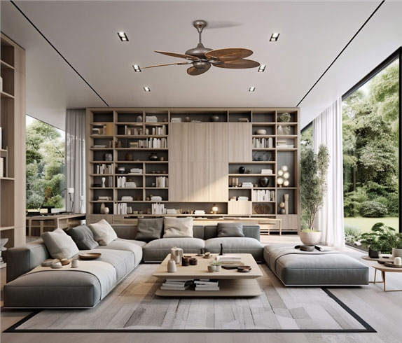 Quạt trần kaiyokukan nhật bản kochi-168 cánh lá 132cm 8 Tính Năng Đảo Chiều Gió – Hỗ Trợ Sức Khỏe Gia Đình