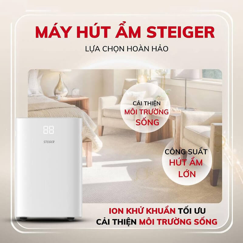 Máy hút ẩm steiger stg-820dw 4 Máy hút ẩm Steiger STG-820DW