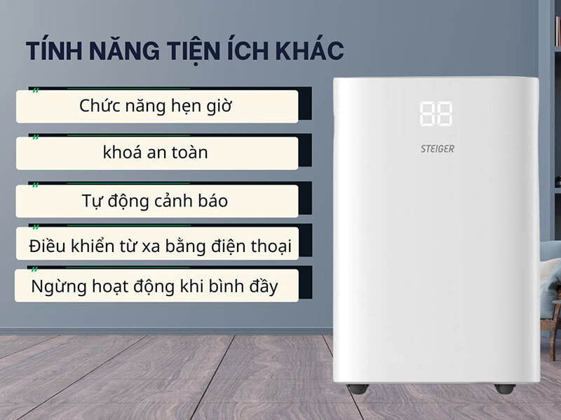 Máy hút ẩm steiger stg-820dw 3 Máy hút ẩm Steiger STG-820DW