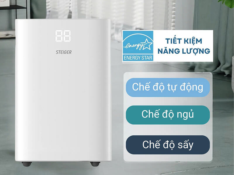 Máy hút ẩm steiger stg-820dw 8 Máy hút ẩm Steiger STG-820DW