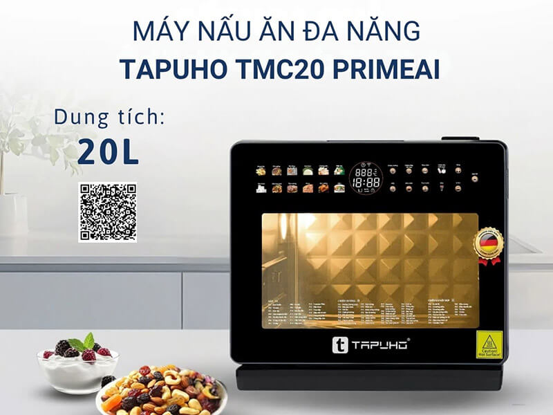 Máy nấu ăn đa năng tapuho tmc20 primeai 20 lít 12 Máy nấu ăn đa năng Tapuho TMC20 PrimeAI
