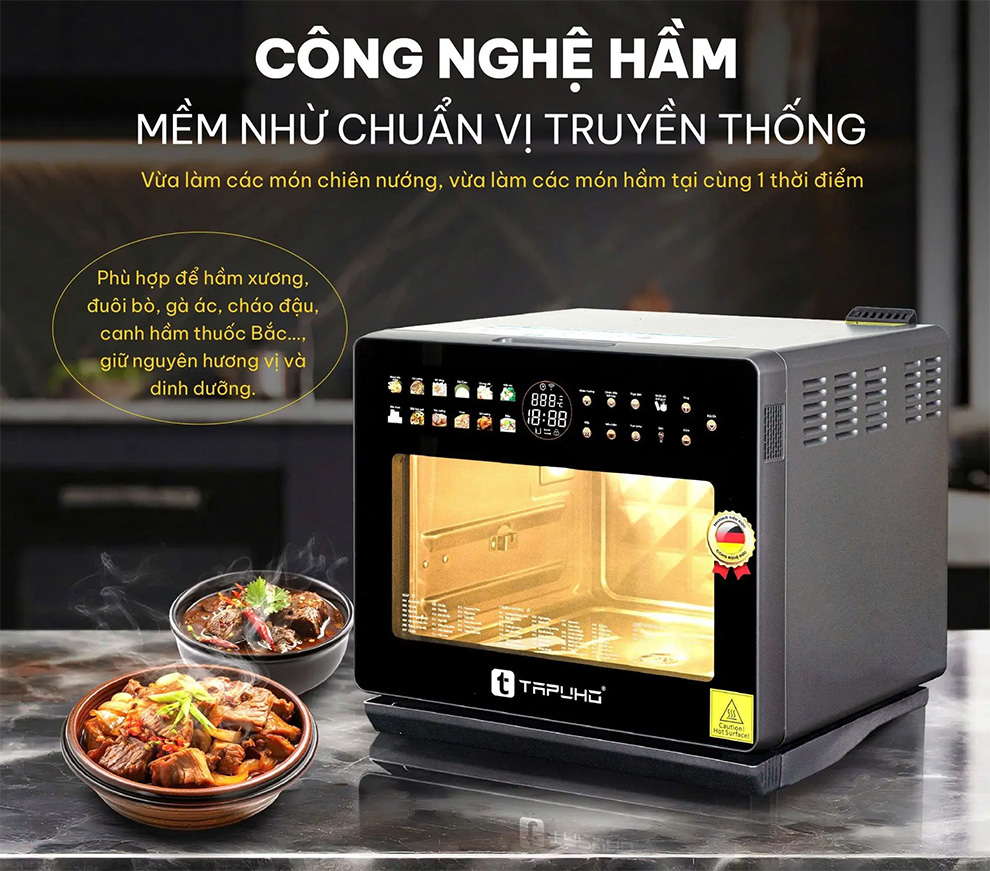 Máy nấu ăn đa năng tapuho tmc20 primeai 20 lít 33 Máy nấu ăn đa năng Tapuho TMC20 PrimeAI 20 lít 3
