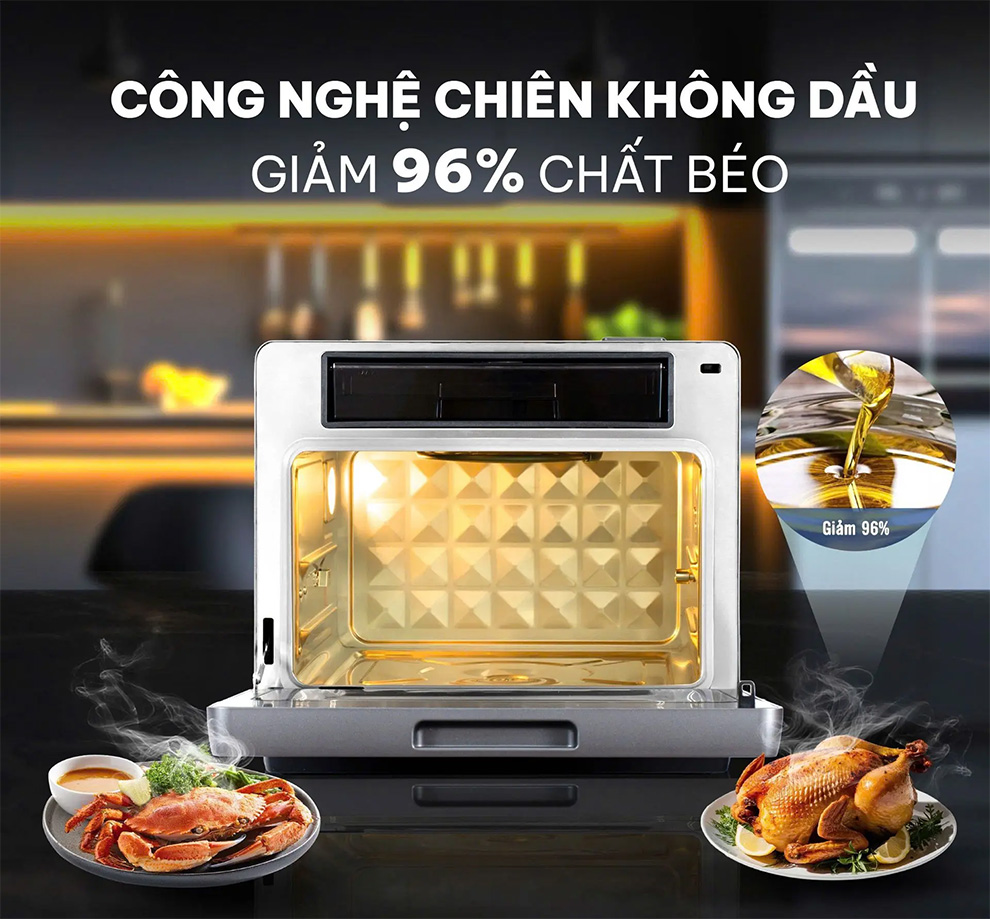 Máy nấu ăn đa năng tapuho tmc20 primeai 20 lít 17 Máy nấu ăn đa năng Tapuho TMC20 PrimeAI 20 lít giảm tới 96% chất béo