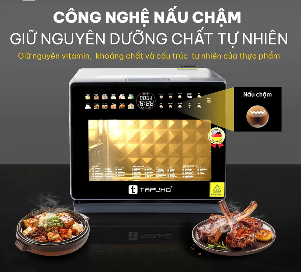 Máy nấu ăn đa năng tapuho tmc20 primeai 20 lít 15 Máy nấu ăn đa năng Tapuho TMC20 PrimeAI 20 lít nhiều chương trình nấu