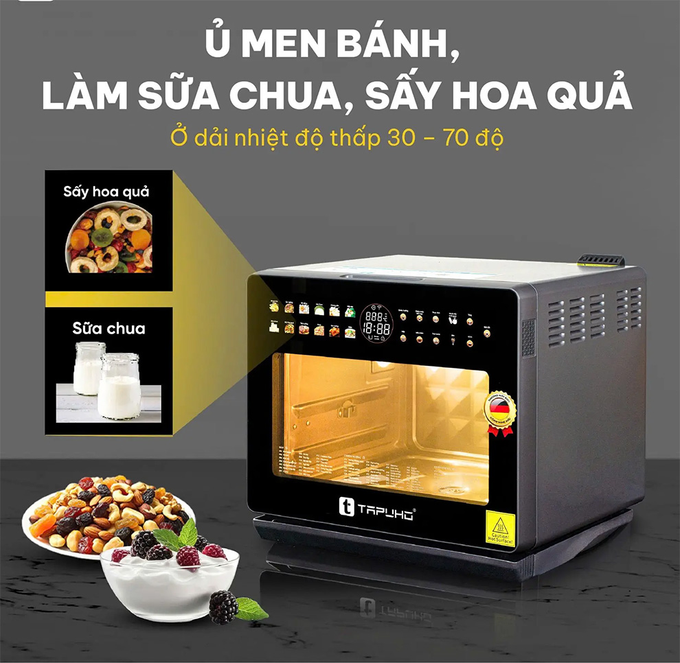 Máy nấu ăn đa năng tapuho tmc20 primeai 20 lít 28 Công nghệ nấu đa dạng Máy nấu ăn đa năng Tapuho TMC20 PrimeAI 20 lít chiên hấp xào nấu nướng