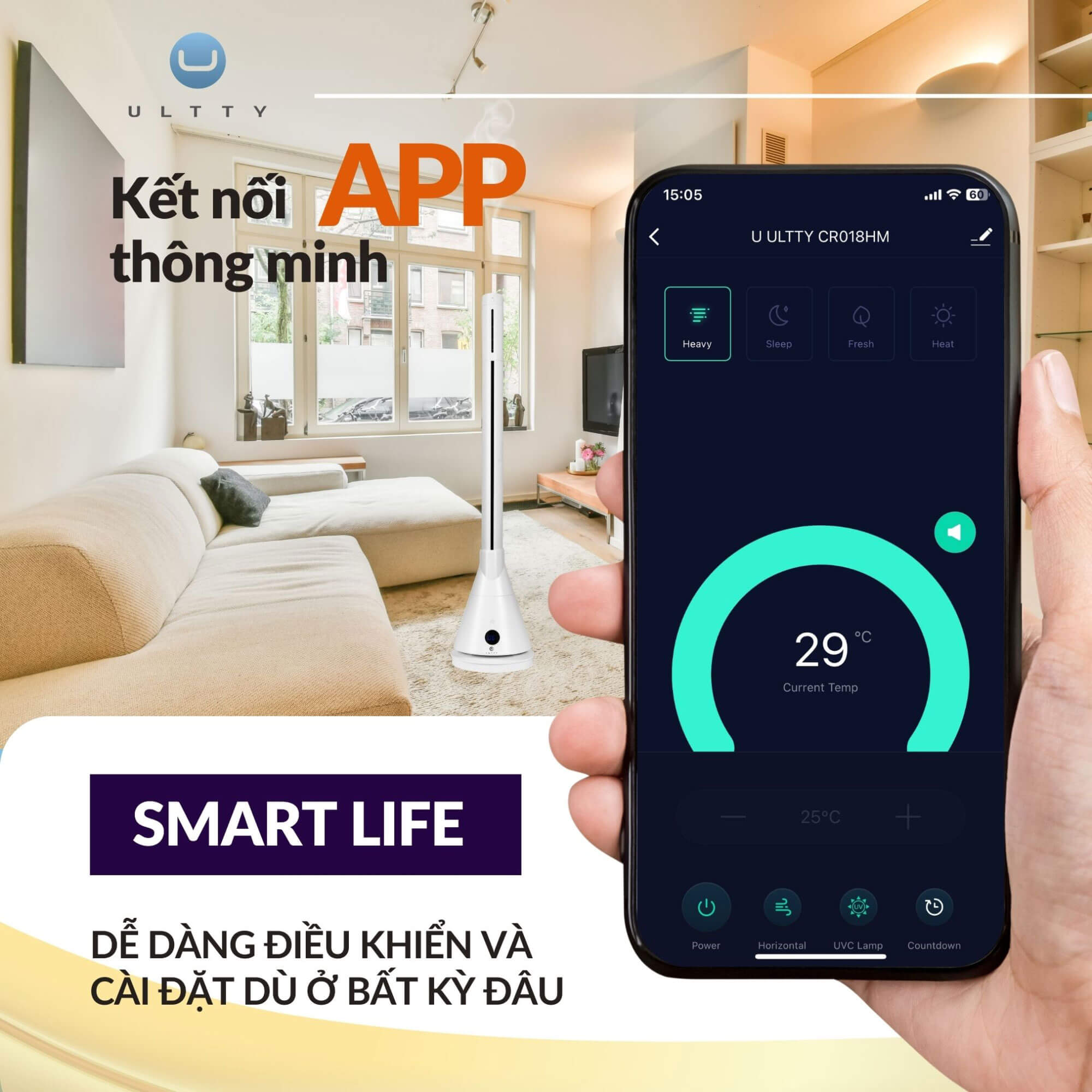 Kết nối App thông minh Ultty Home – biến chiếc điện thoại thành “remote vạn năng”
