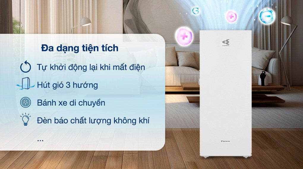 Phủ sóng rộng đến 48m² – Hoàn hảo cho phòng khách & phòng ngủ lớn