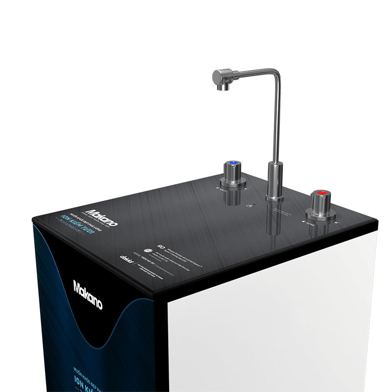 Máy lọc nước ion kiềm makano mn205 nóng nguội (ph thấp) 8 Thiết kế sang trọng, tinh tế với kính cường lực in 3D