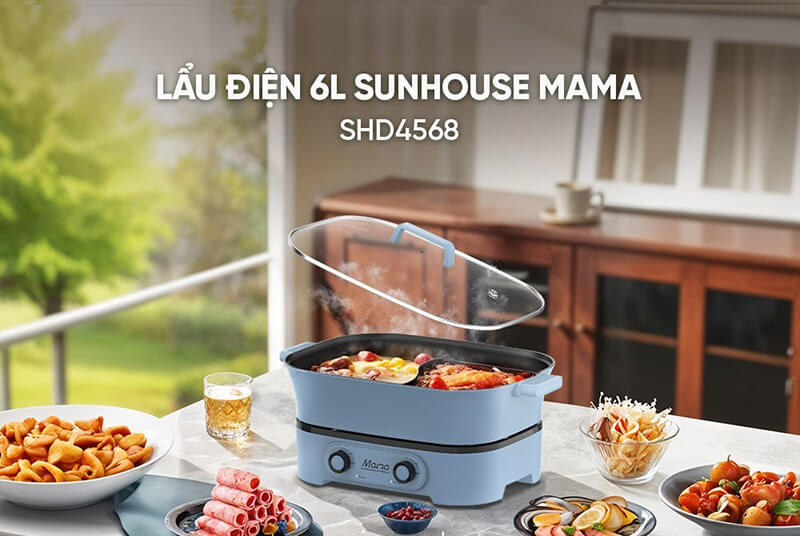 Lẩu điện 6L Sunhouse Mama SHD4568