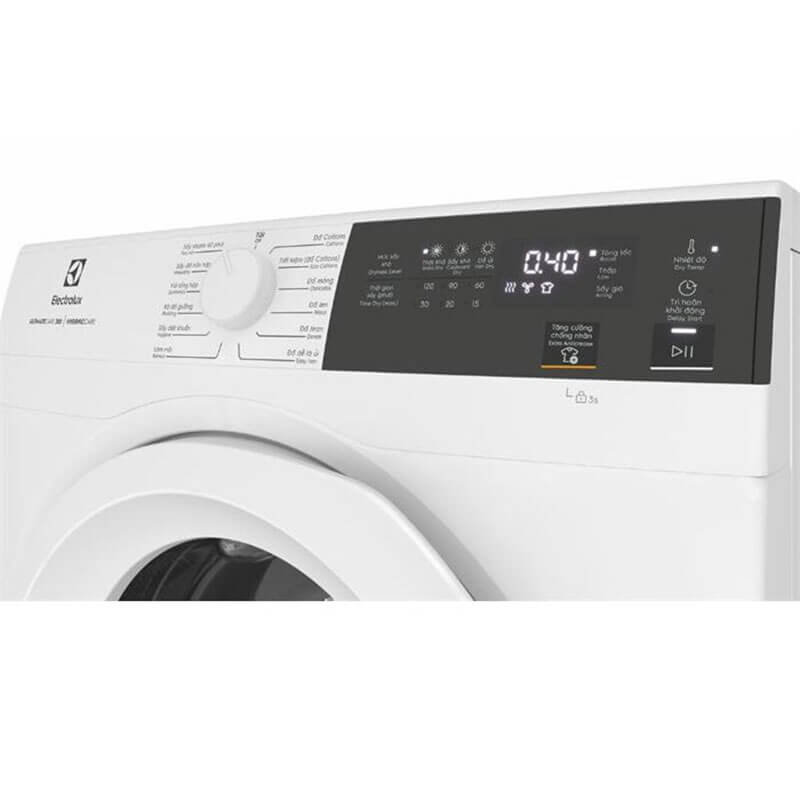 Máy sấy quần áo electrolux edv804h3wc 8kg 3 Máy sấy quần áo Electrolux EDV804H3WC 8kg