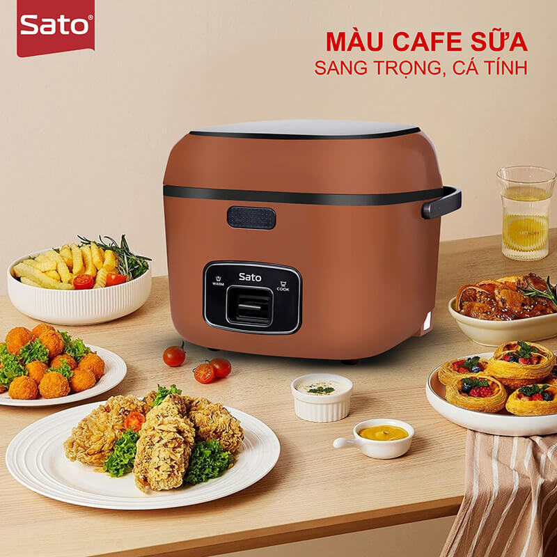 Nồi cơm điện lòng niêu sato 15q026. N 1. 5l 14 Nồi Cơm Điện Lòng Niêu Sato 15Q026.N 1.5L