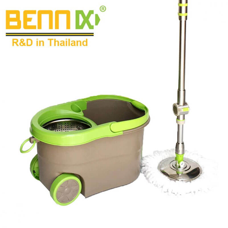 Cây lau nhà bennix bn-555 super cán inox 2 Cây lau nhà Bennix BN-555 Super cán inox
