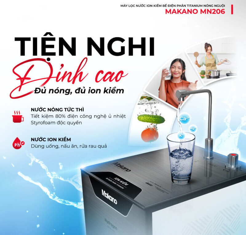 Tiện nghi vượt trội với 3 chế độ nước