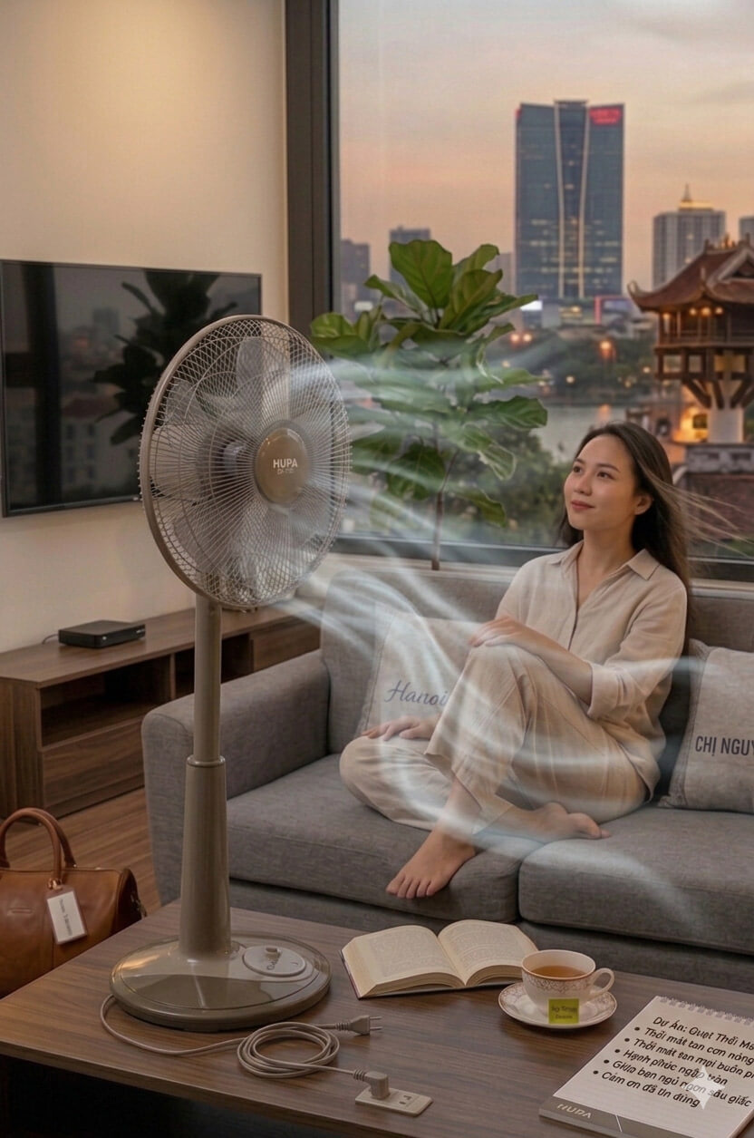 Quạt lửng hupa bl1608 5 cánh 40cm điều khiển từ xa 4 Quạt lửng Hupa BL1608