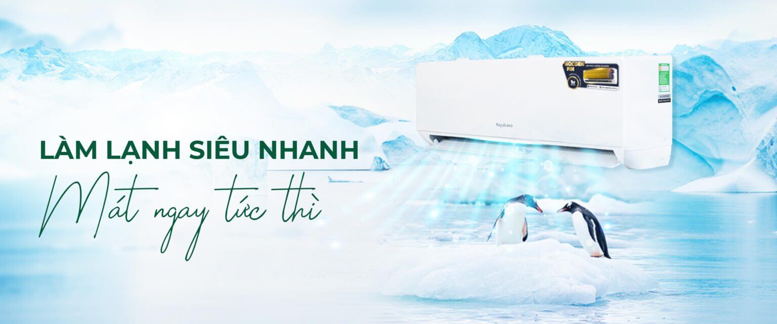 Công suất 24000 BTU giúp điều hòa Nagakawa NS-C24R2U86 làm lạnh nhanh, tối ưu không gian rộng