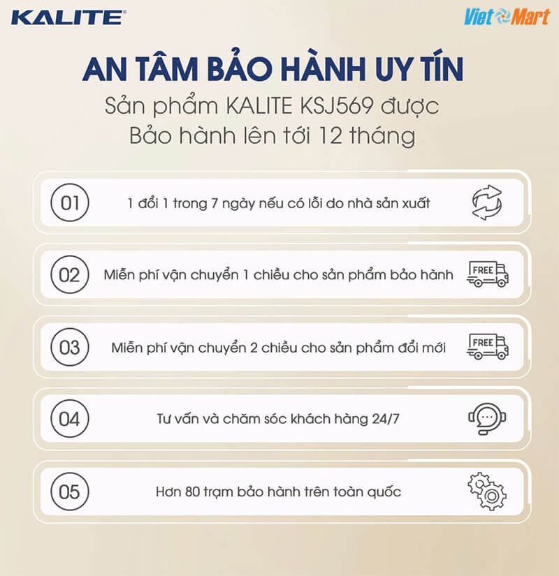 Máy ép chậm kalite ksj569 ép kiệt bã 99% không sinh nhiệt 16 Chính sách bảo hành 12 tháng