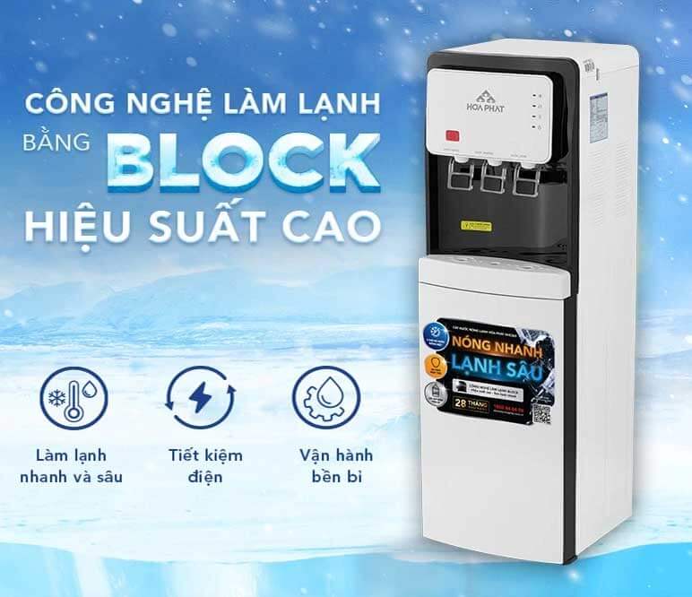 cây nước nóng lạnh Block làm lạnh sâu