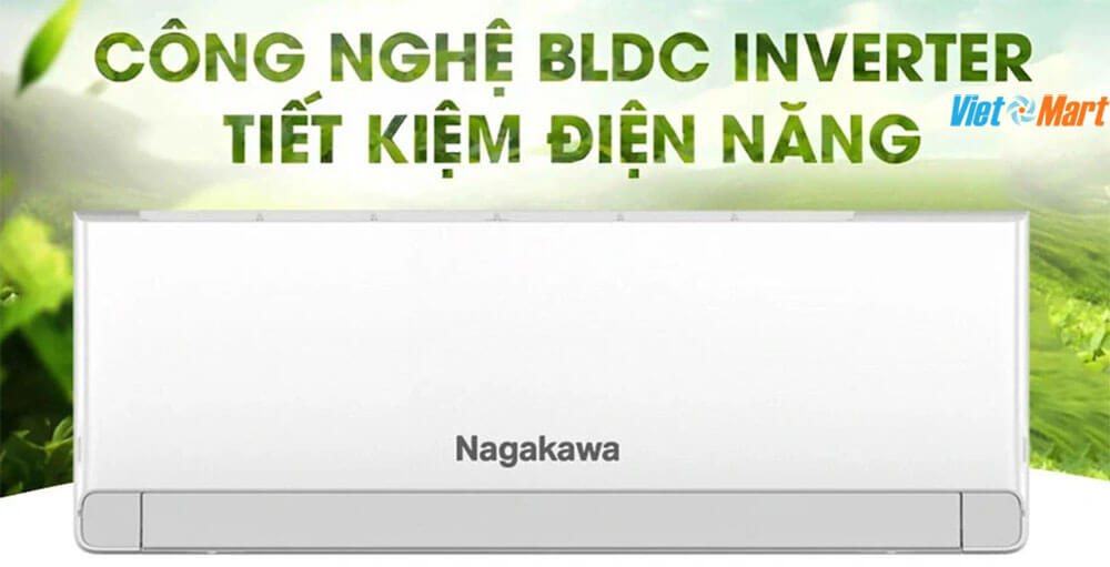 Điều hòa nagakawa nis-c09r2u51 inverter 1 chiều 6 công nghệ BLDC Inverter