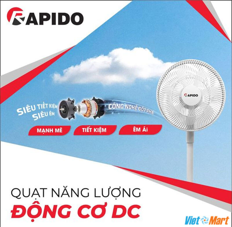 Động cơ DC mạnh mẽ, tiết kiệm, êm ái