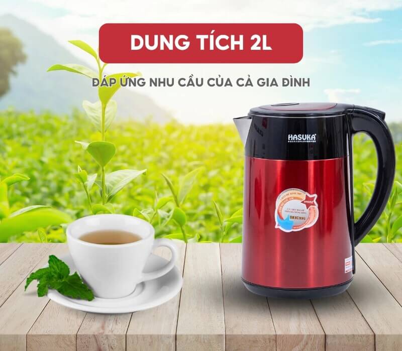 Ấm siêu tốc Hasuka HSK-222 2L