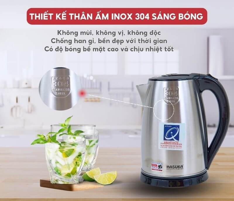 Ấm siêu tốc Hasuka HSK-277 2.2 lít