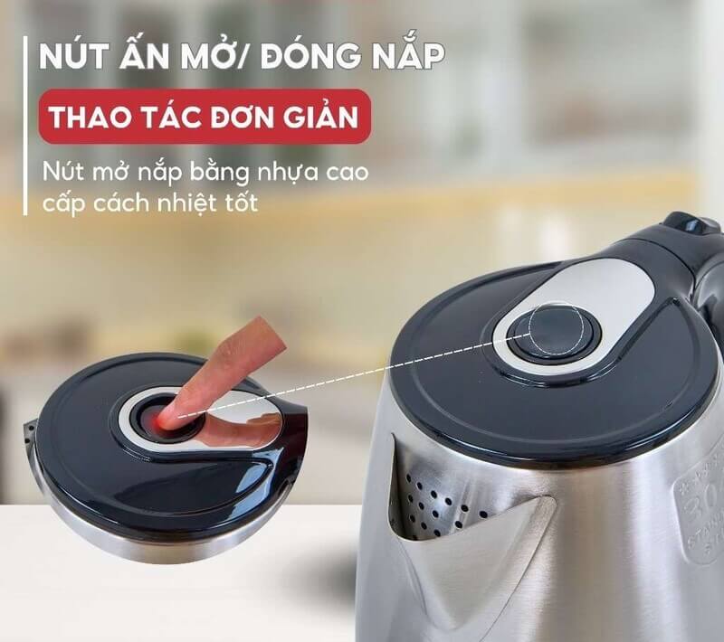 Ấm siêu tốc Hasuka HSK-277 2.2 lít