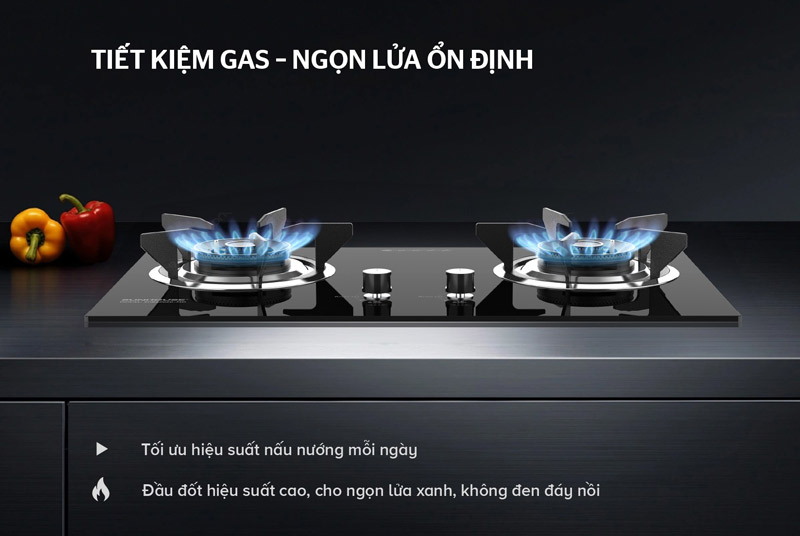 Bếp gas âm kính sunhouse shb62030 9 Bếp gas âm kính SUNHOUSE SHB62030
