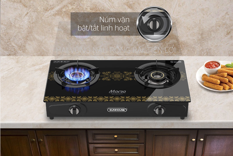 Bếp gas dương kính sunhouse mama mmb33022-v 7 Bếp gas dương kính SUNHOUSE MAMA MMB33022-V